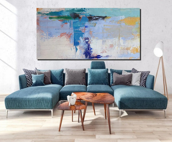 Oversized Abstract Artwork, Modern Canvas Paintings for Bedroom, Extra Large Paintings for Living Room, Abstract Wall Art Paintings, Simple Modern Art-Grace Painting Crafts