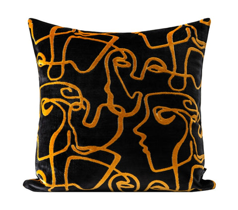 Modern Sofa Throw Pillows for Bedroom, Large Decorative Sofa Pillows, Abstract Contemporary Pillow for Couch-Grace Painting Crafts