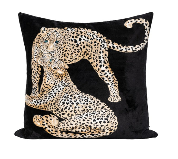 Abstract Contemporary Pillow for Couch, Leopard Decorative Sofa Pillows, Large Modern Sofa Throw Pillows for Bedroom-Grace Painting Crafts