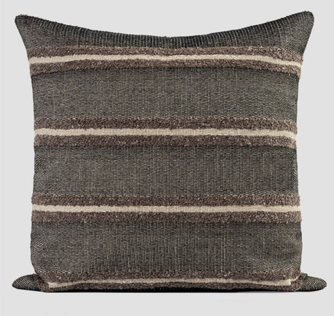 Contemporary Throw Pillow for Living Room, Large Abstract Throw Pillows for Couch, Modern Sofa Throw Pillows, Modern Square Pillows-Grace Painting Crafts