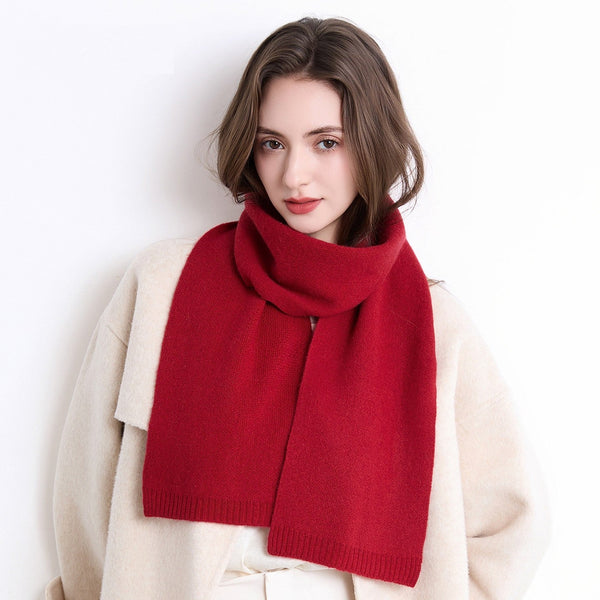 Casual Scarf for Women, Modern Wool Scarf for Women, Small Soft Scarf for Women, Cold Weather Scarves-Grace Painting Crafts