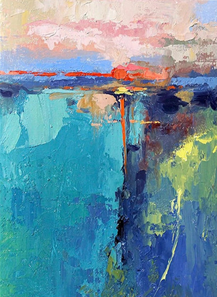 Modern Paintings, Contemporary Art Painting, Bedroom Acrylic Painting, Simple Painting Ideas, Living Room Wall Painting, Extra Large Canvas Painting-Grace Painting Crafts