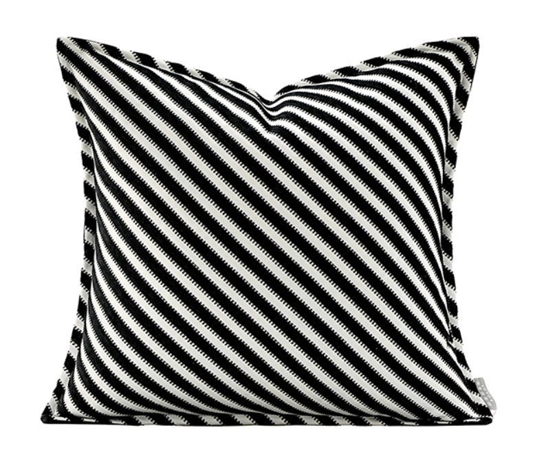 Modern Pillows for Couch, Black and White Stripe Modern Pillows, Decorative Throw Pillows for Living Room, Modern Sofa Pillows-Grace Painting Crafts