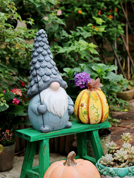 Garden Figure Sculpture Statues, Gnome Statue for Garden Ornaments, Garden Decoration Ideas, Villa Courtyard Decor, Outdoor Garden Decoration-Grace Painting Crafts