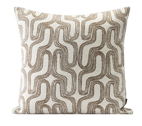 Large Contemporary Throw Pillow for Interior Design, Abstract Decorative Throw Pillows, Geometric Square Modern Throw Pillows for Couch-Grace Painting Crafts