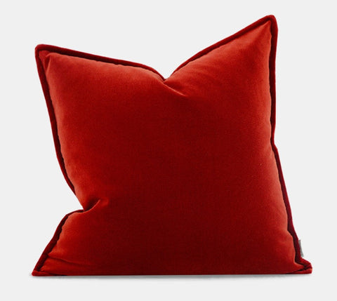 Decorative Pillow Covers, Large Modern Sofa Cushion, Modern Pillows for Couch, Red Decorative Throw Pillows for Living Room-Grace Painting Crafts