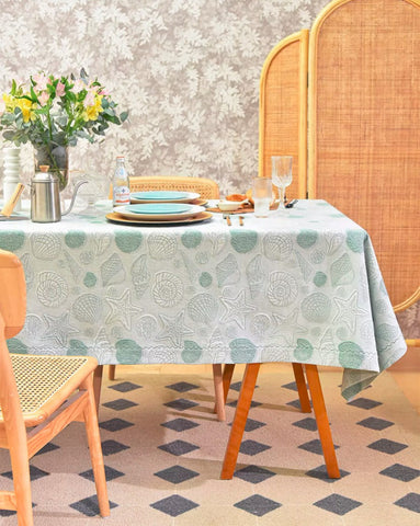 Modern Dining Room Table Cloths, Farmhouse Table Cloth, Wedding Tablecloth, Square Tablecloth for Round Table, Cotton Rectangular Table Covers for Kitchen-Grace Painting Crafts