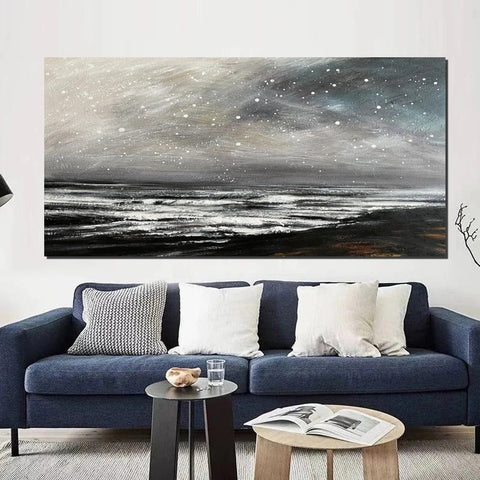 Acrylic Painting for Living Room, Modern Contemporary Abstract Artwork, Extra Large Wall Art Painting-Grace Painting Crafts