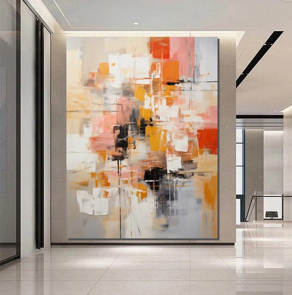 Extra Large Acrylic Painting, Simple Modern Art, Living Room Wall Art Painting, Modern Contemporary Abstract Artwork, Palette Knife Paintings-Grace Painting Crafts