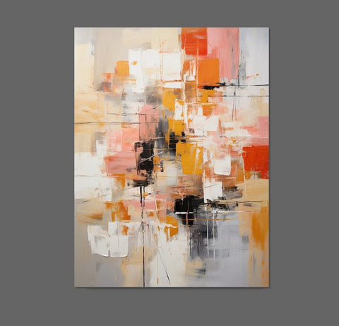 Extra Large Acrylic Painting, Simple Modern Art, Living Room Wall Art Painting, Modern Contemporary Abstract Artwork, Palette Knife Paintings-Grace Painting Crafts