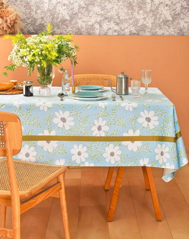 Modern Table Cloths for Dining Room, Farmhouse Cotton Table Cloth, Kitchen Rectangular Table Covers, Square Tablecloth for Round Table, Wedding Tablecloth-Grace Painting Crafts