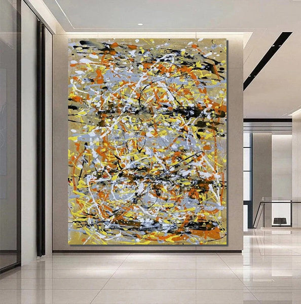 Hand Painted Canvas Art, Modern Paintings for Dining Room, Bedroom Wall Art Ideas, Simple Modern Art, Contemporary Modern Wall Art Paintings-Grace Painting Crafts