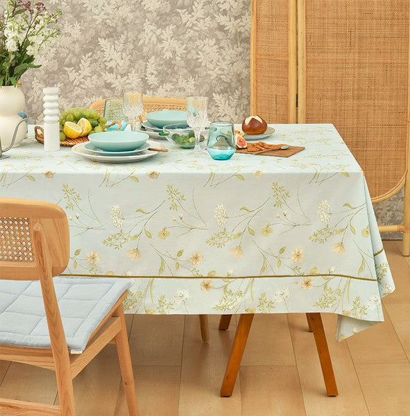 Farmhouse Table Cloth, Wedding Tablecloth, Large Rectangle Tablecloth for Dining Room Table, Rectangular Table Covers for Kitchen, Square Tablecloth for Coffee Table-Grace Painting Crafts