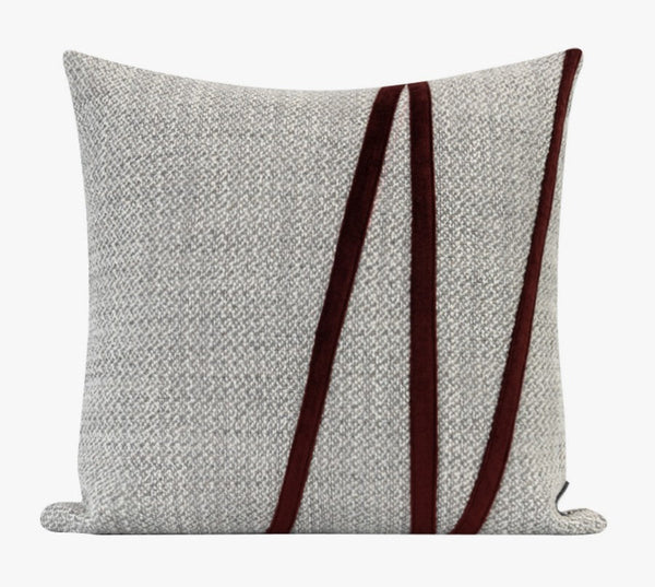 Light Gray Contemporary Throw Pillow for Living Room, Simple Modern Sofa Throw Pillows, Modern Decorative Throw Pillows for Couch-Grace Painting Crafts