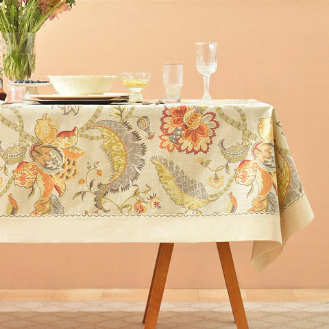 Extra Large Rectangle Tablecloth for Dining Room Table, Country Farmhouse Tablecloth, Square Tablecloth for Round Table, Rustic Table Covers for Kitchen-Grace Painting Crafts