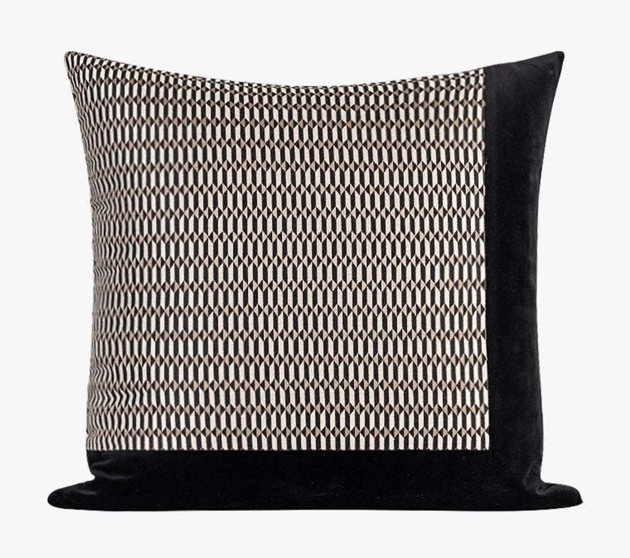Abstract Contemporary Throw Pillow for Living Room, Black Decorative Throw Pillows for Couch, Large Modern Sofa Throw Pillows-Grace Painting Crafts