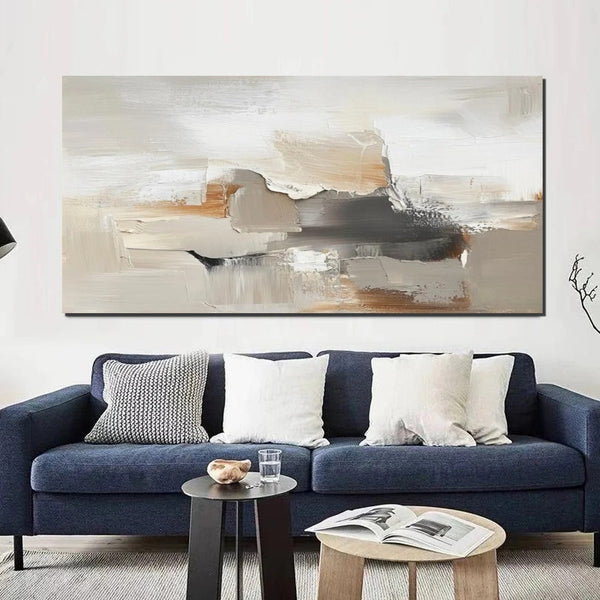 Bedroom Acrylic Painting, Living Room Wall Painting, Simple Painting Ideas, Contemporary Art Painting, Modern Paintings, Large Canvas Painting-Grace Painting Crafts