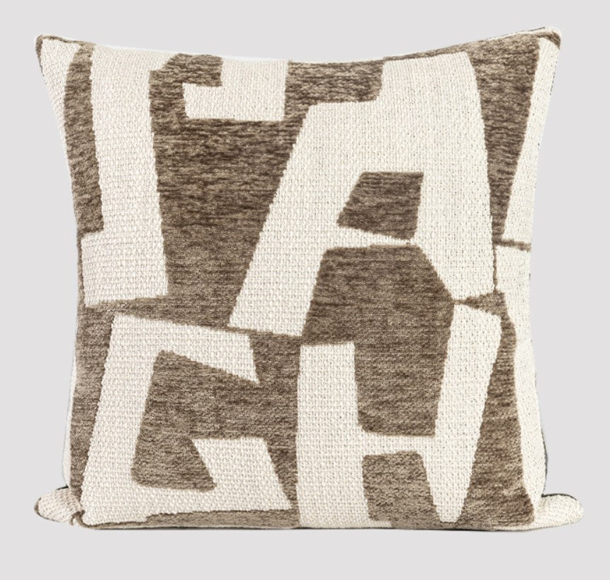 Modern Square Pillows, Contemporary Throw Pillow for Living Room, Large Abstract Throw Pillows for Couch, Modern Sofa Throw Pillows-Grace Painting Crafts