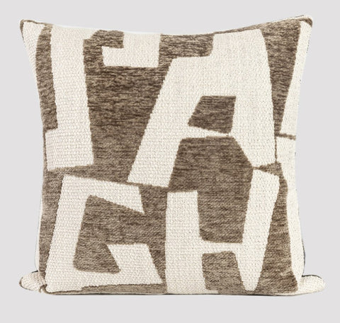 Modern Square Pillows, Contemporary Throw Pillow for Living Room, Large Abstract Throw Pillows for Couch, Modern Sofa Throw Pillows-Grace Painting Crafts