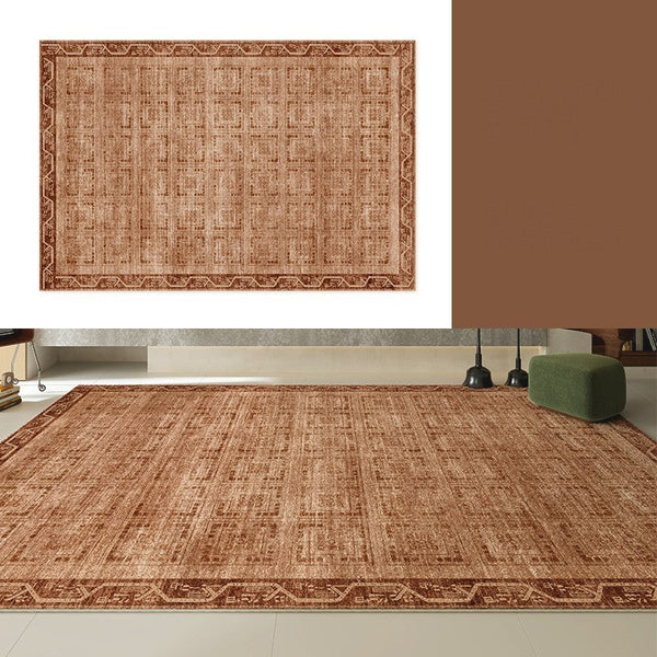 Large Abstract Rugs for Living Room, Mid Century Geometric Contemporary Modern Rugs Next to Bed, Large Modern Area Rugs-Grace Painting Crafts