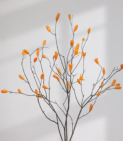 Dried Magnolia Branch, Magnolia Long Twigs, Natural Decorations, Flower Arrangement, Handmade Artificial Flower, Natural Dried Branches-Grace Painting Crafts