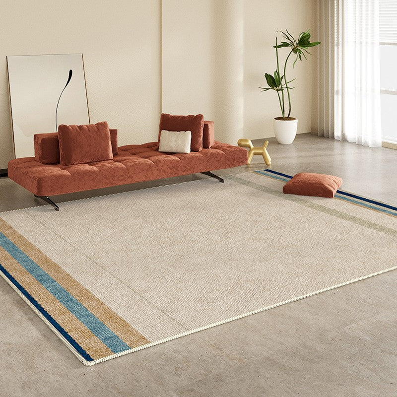 Modern Rugs under Dining Room Table, Abstract Area Rugs for Living Room, Modern Carpets for Kitchen, Geometric Contemporary Modern Rugs Next to Bed-Grace Painting Crafts