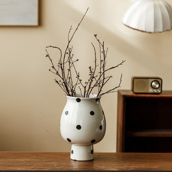 Ceramic Bud Vases, Small Flower Vases on Table, Handmade Water Holding Flower Vase, Modern Porcelain Flower Vases-Grace Painting Crafts