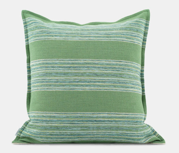 Green Modern Sofa Pillows for Couch, Contemporary Decorative Pillow Covers, Large Decorative Pillows for Living Room-Grace Painting Crafts