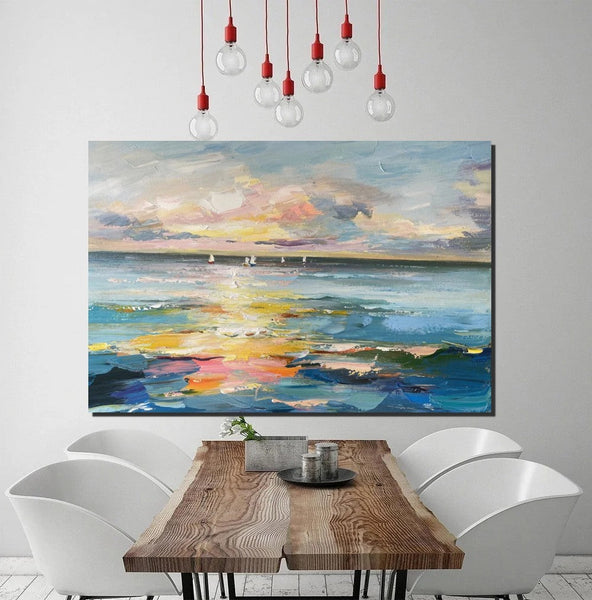 Abstract Canvas Painting, Extra Large Abstract Artwork, Modern Paintings for Dining Room, Hand Painted Canvas Art, Oversized Large Wall Art-Grace Painting Crafts