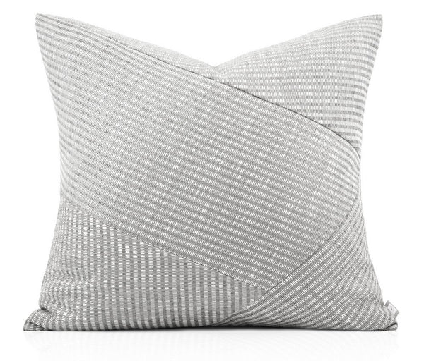 Modern Pillows for Couch, Abstract Decorative Throw Pillows for Living Room, Large Modern Sofa Cushion, Light Grey Decorative Pillow Covers-Grace Painting Crafts