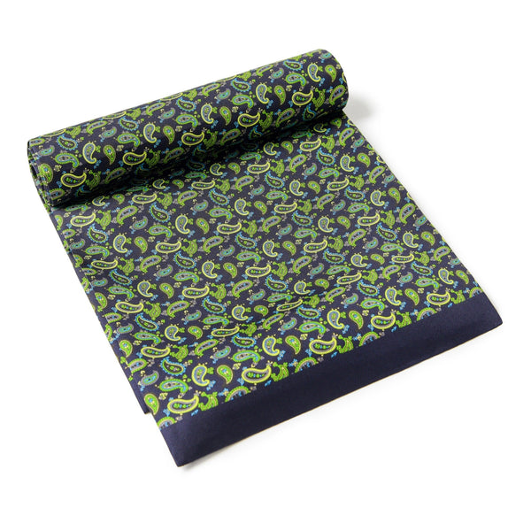 Formal Wear Silk Scarf, Silk Ascot For Men, Lightweight Silk Scarf Men, Green Silk Neckerchief For Business, Mens Spring Autumn Scarf, Mens Dress Silk Scarf, Long Silk Scarf for Men, High Quality Silk Necktie-Grace Painting Crafts