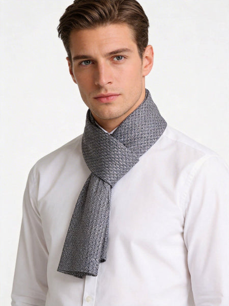 Mens Spring Autumn Scarf, Formal Wear Silk Scarf, Silk Ascot For Men, Lightweight Silk Scarf Men, Silk Neckerchief For Business, Mens Dress Silk Scarf, Long Silk Scarf for Men, High Quality Silk Necktie-Grace Painting Crafts