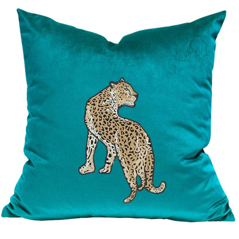 Decorative Pillows for Living Room, Modern Sofa Pillows, Cheetah Decorative Throw Pillows, Contemporary Throw Pillows-Grace Painting Crafts