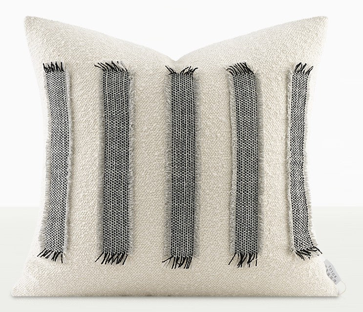 Large Throw Pillow for Interior Design, Large Square Modern Throw Pillows for Couch, Contemporary Modern Sofa Pillows for Bedroom, Simple Decorative Throw Pillows-Grace Painting Crafts