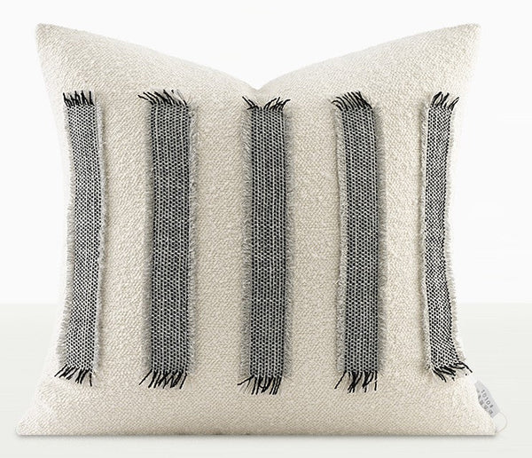 Large Throw Pillow for Interior Design, Large Square Modern Throw Pillows for Couch, Contemporary Modern Sofa Pillows for Bedroom, Simple Decorative Throw Pillows-Grace Painting Crafts