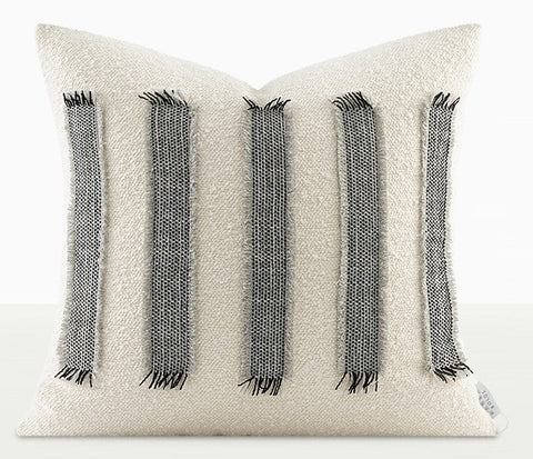 Large Throw Pillow for Interior Design, Large Square Modern Throw Pillows for Couch, Contemporary Modern Sofa Pillows for Bedroom, Simple Decorative Throw Pillows-Grace Painting Crafts