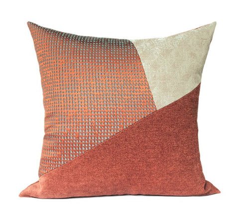 Large Modern Throw Pillows for Couch, Decorative Throw Pillow for Couch, Red Modern Sofa Pillows, Throw Pillows for Modern Living Room-Grace Painting Crafts