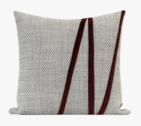 Light Gray Contemporary Throw Pillow for Living Room, Simple Modern Sofa Throw Pillows, Modern Decorative Throw Pillows for Couch-Grace Painting Crafts
