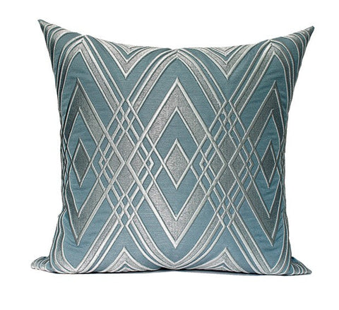 Simple Modern Pillows, Blue Modern Throw Pillows, Decorative Pillows for Couch, Modern Sofa Pillows, Contemporary Throw Pillows-Grace Painting Crafts