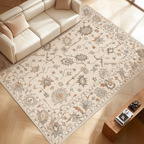 Flower Pattern Modern Rugs for Farmhouse, Bedroom Modern Rugs, Modern Rugs for Dining Room, Modern Rugs for Living Room-Grace Painting Crafts