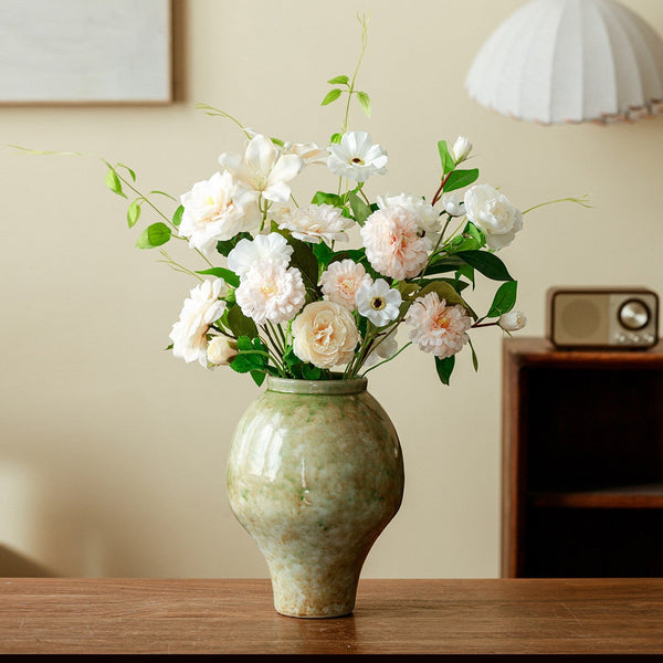 Centerpiece Ceramic Bud Vases, Porcelain Flower Vases, Flower Vases on Table, Handmade Water Holding Flower Vase-Grace Painting Crafts