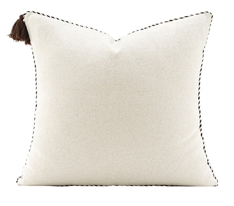 Modern Sofa Pillows, Modern Square Pillows, Simple White Decorative Pillows for Couch,Contemporary Throw Pillows for Living Room-Grace Painting Crafts
