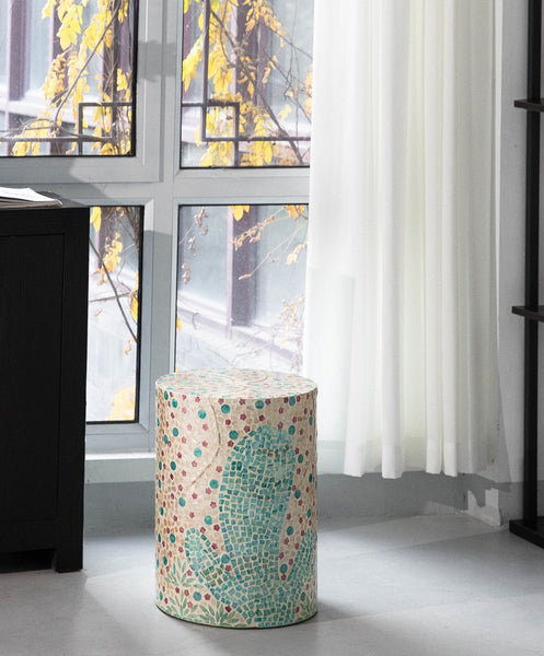 Unique Small End Table, Portable Casual Side Table, Creative Coffee Table, Contemporary Small Sofa Side Table, Shell Small Side Table-Grace Painting Crafts