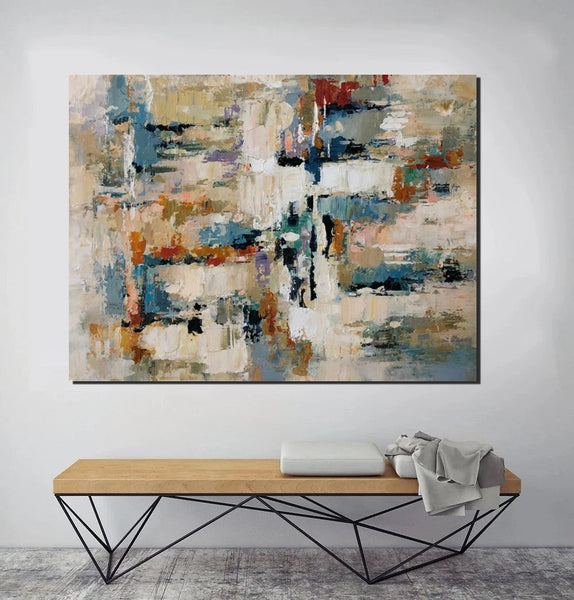 Extra Large Paintings, Acrylic Abstract Art, Modern Abstract Acrylic Painting, Living Room Wall Painting, Large Paintings for Living Room-Grace Painting Crafts