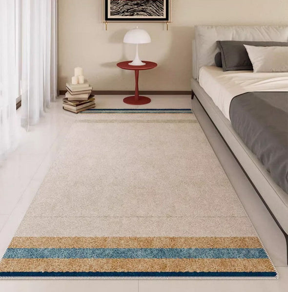 Modern Rugs under Dining Room Table, Abstract Area Rugs for Living Room, Modern Carpets for Kitchen, Geometric Contemporary Modern Rugs Next to Bed-Grace Painting Crafts