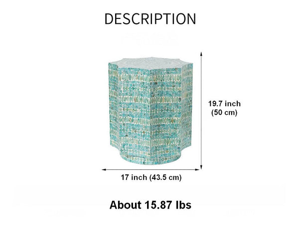 Shell Small Sofa Side Table, Contemporary Bedside Table, Bedside Small Side Table, Modern Side Table, Small End Table, Portable Casual Side Table, Creative Coffee Table, Contemporary Side Table-Grace Painting Crafts