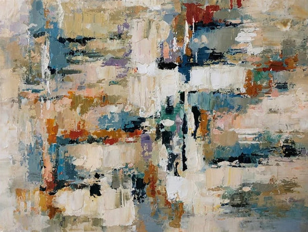 Extra Large Paintings, Acrylic Abstract Art, Modern Abstract Acrylic Painting, Living Room Wall Painting, Large Paintings for Living Room-Grace Painting Crafts