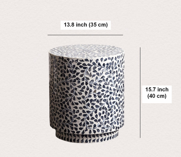Portable Casual Side Table, Contemporary Round Side Table, Creative Coffee Table, Bedside Small Side Table, Shell Small Sofa Side Table, Contemporary Side Table-Grace Painting Crafts