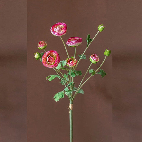 Flower Arrangement Ideas for Dining Room Table, Ranunculus Asiaticus Flowers, Simple Modern Floral Arrangement Ideas for Home Decoration, Spring Artificial Floral for Bedroom-Grace Painting Crafts