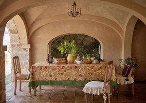 Farmhouse Table Cloth, Dining Room Flower Table Cloths, Large Square Tablecloth for Round Table, Extra Large Rectangular Table Covers for Kitchen-Grace Painting Crafts